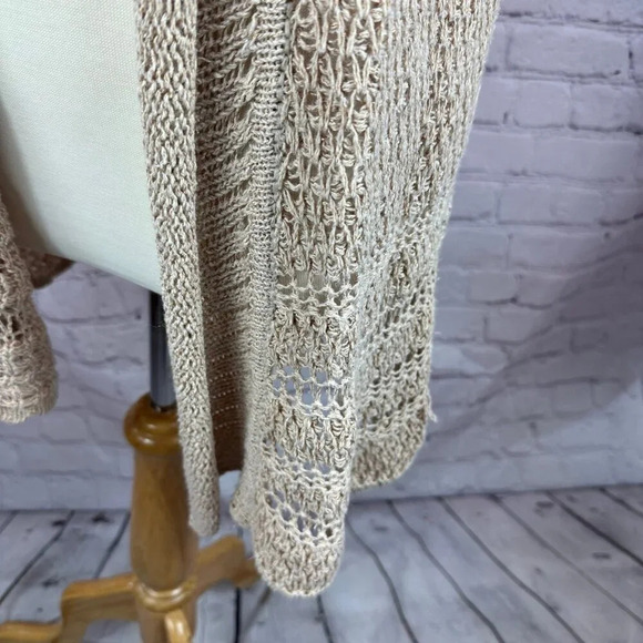 Coldwater Creek Tan Open-Front Cardigan - Picture 3 of 7